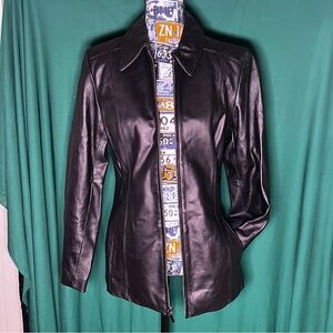 Colebrook Essentials Bikercore Genuine Leather Jacket - Small, Black